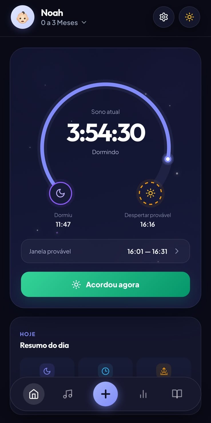 Aplicativo Soninho Certo