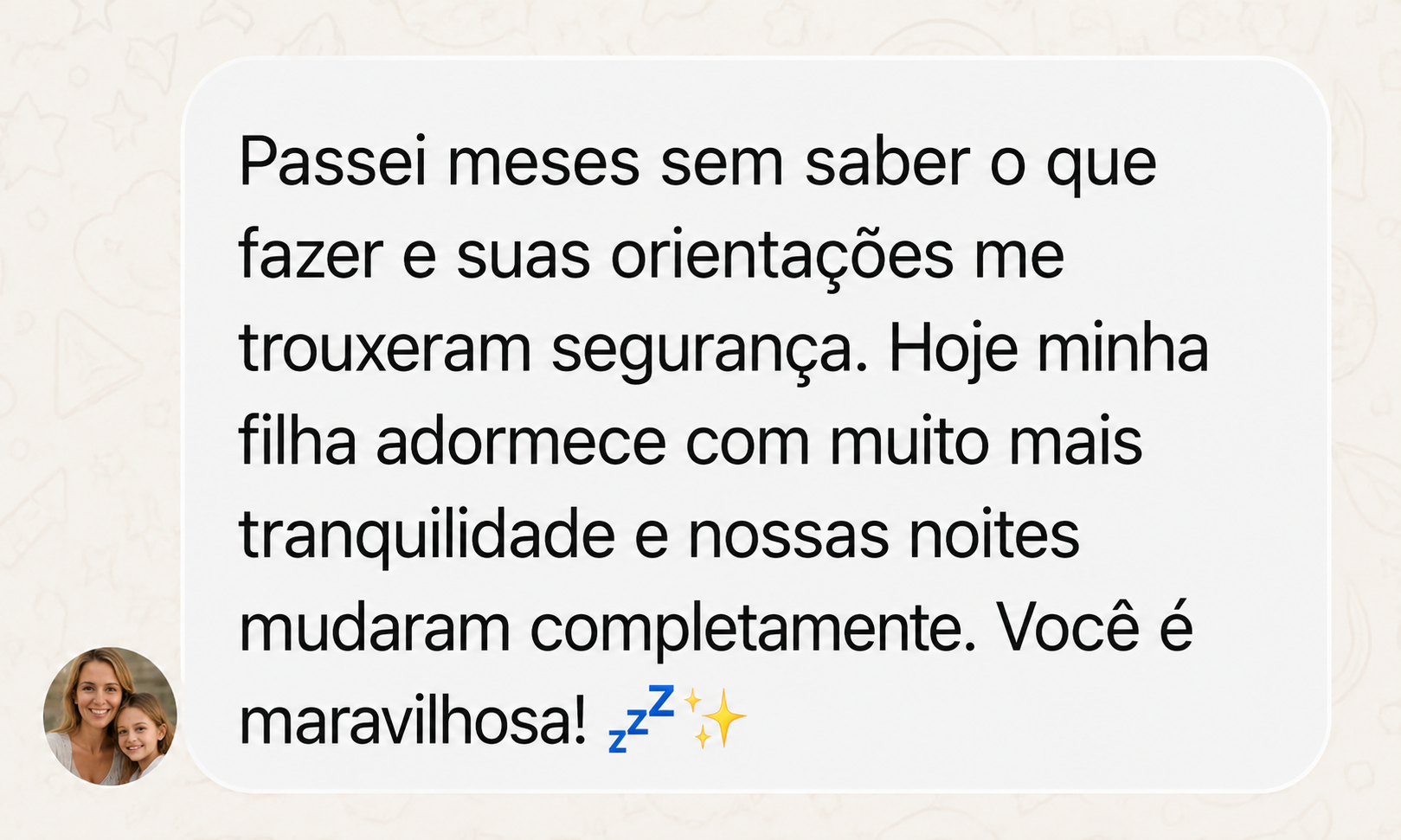 Depoimento de uma mãe sobre o Soninho Certo 1